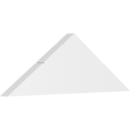 Ekena Millwork Saratoga Architectural Grade PVC Gable Bracket, 36"W x 12"H x 2"D x 6"F, 8/12 Pitch GBP036X12X0206SAR00